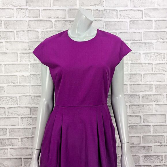 M.M. LaFleur Women's The Masha Dress in Deep Plum Purple size 8 - Picture 8 of 9